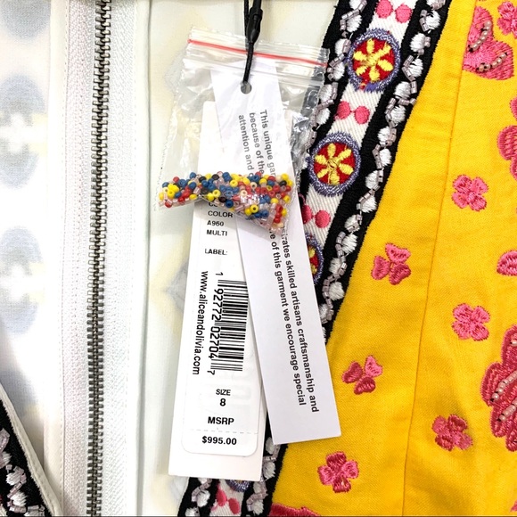 Alice + Olivia Tennie Racerback Mini Dress NWT-8 - Picture 7 of 16